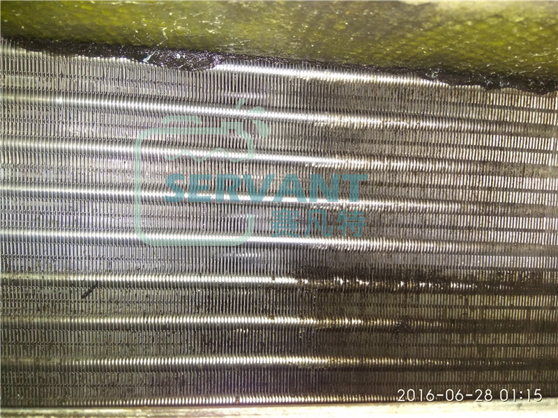 翅片清洗中的對比
